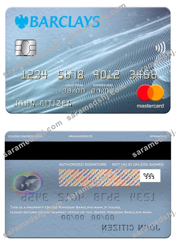 United Kingdom Barclays bank mastercard
